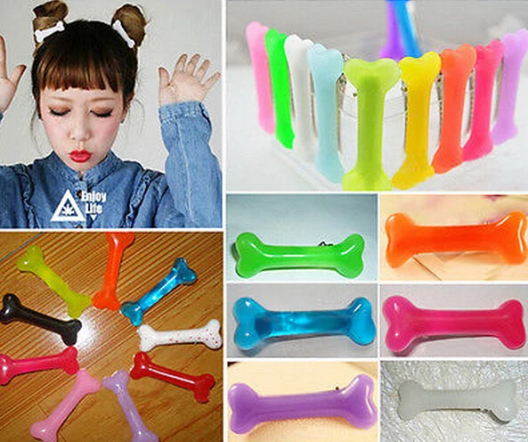 2 шт. (1 пара) Бесплатная доставка модная заколка для волос Скелет Зомби Панк кости