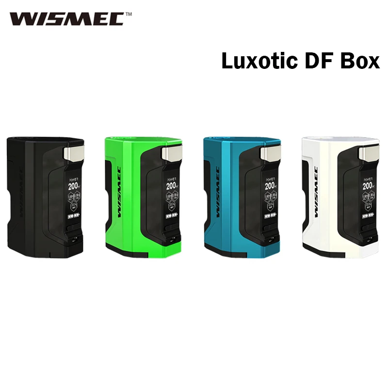 Оригинал WISMEC Luxotic DF Box 200 Вт MOD с 7 мл бутылка электронная сигарета Squonker Vape подходит для гильотины V2 RDA|Моды