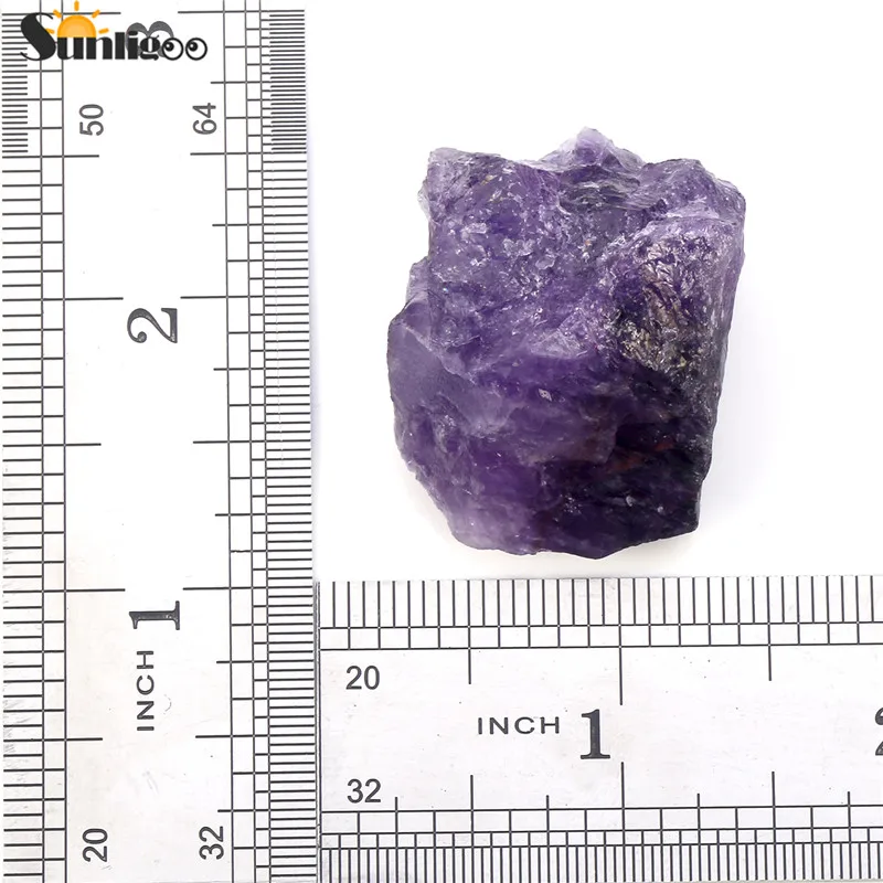 Комплект камней Sunligoo 7 Рэйки лечение чакры грубый аметист розовый кварц
