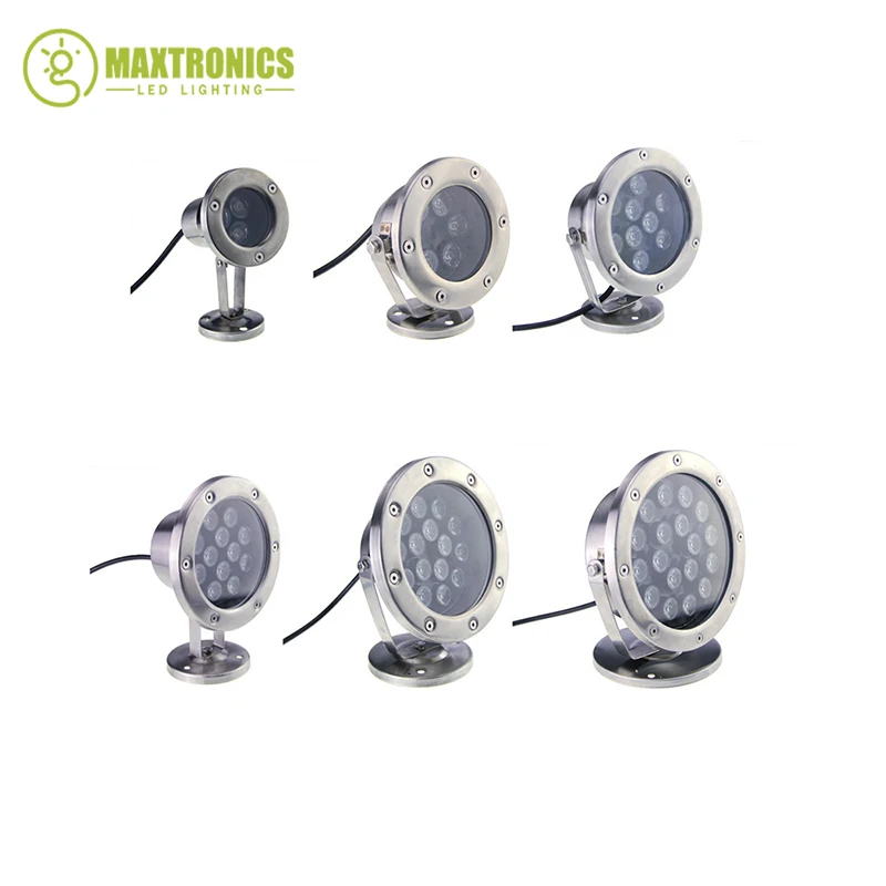 Подводный светодиодный светильник для аквариума 12 В постоянного тока 6 Вт/12 Вт/18