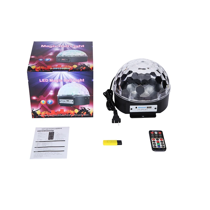 Bluetooth хрустальный магический шар Светодиодная сценическая лампа режимы