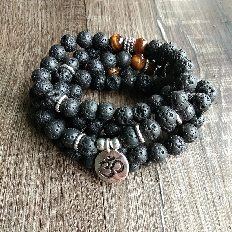 Распылитель эфирного масла 108 Mala Reiki браслет эластичная подвеска Ом &quotДрево