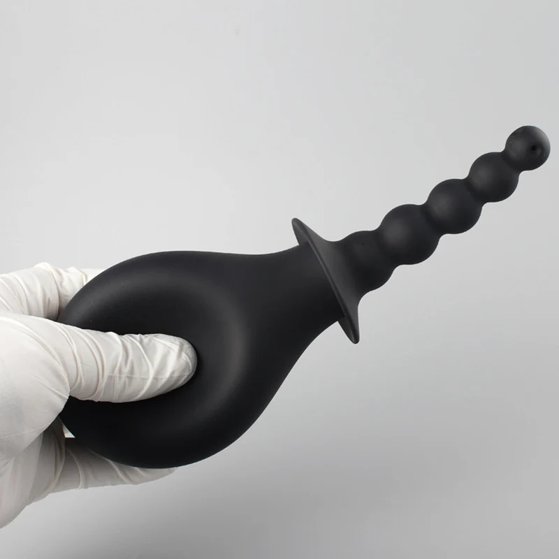 Анальный Душ вагинальный очиститель силиконовая Анальная пробка шприц для