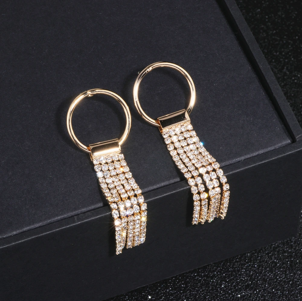 2019 модные серьги-капли для женщин очаровательные длинные висячие