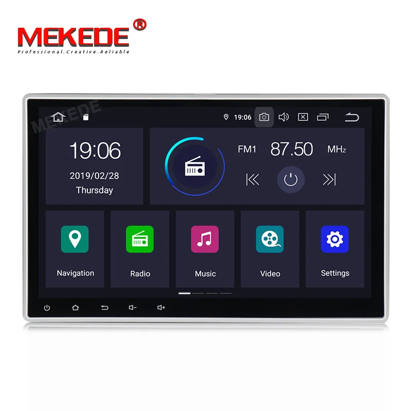 MEKEDE Android 9 0 IPS DSP 10 1 дюймов двойной 2 din Автомобильный GPS dvd плеер с BT WIFI Радио Стерео
