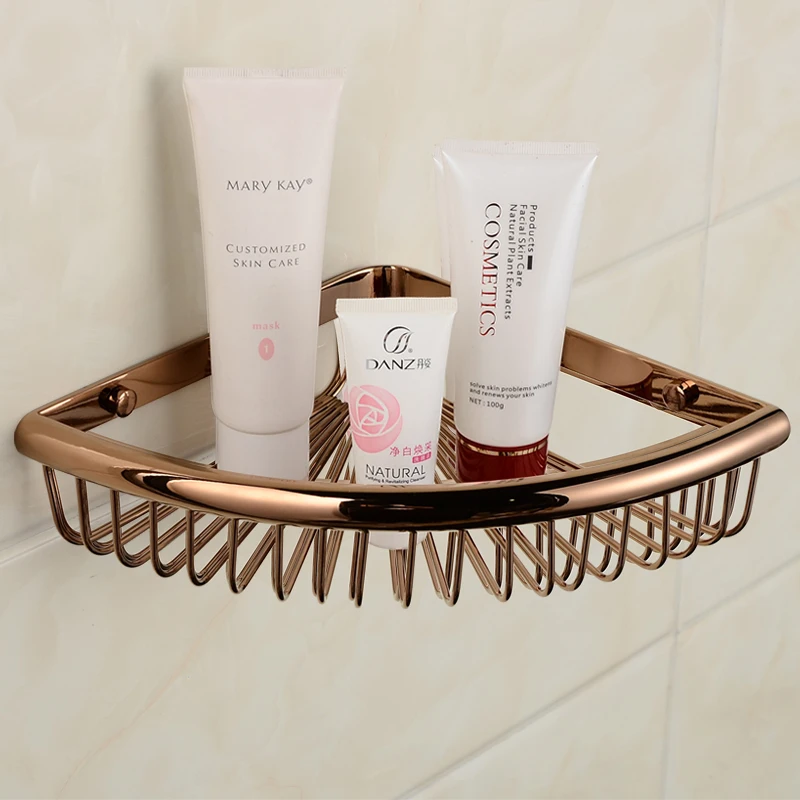 Бесплатная доставка Золотистые Латунные полки для ванной комнаты 2-уровневая