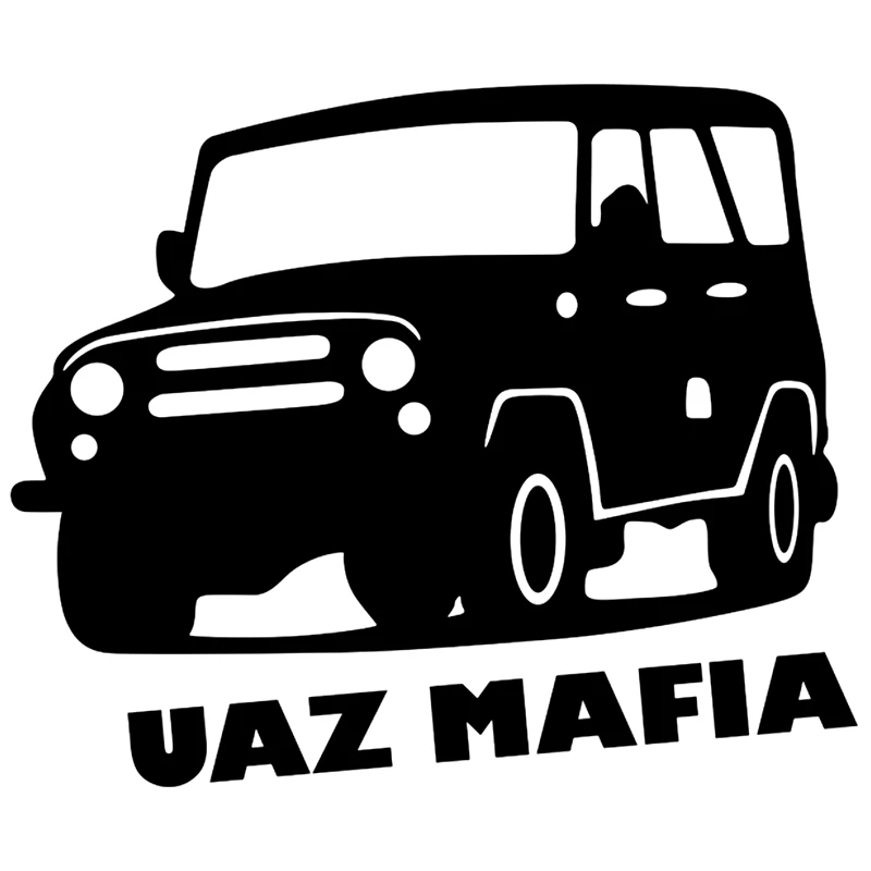 CK2224#15*18см наклейки на авто УАЗ МАФИЯ водонепроницаемые машину наклейка для