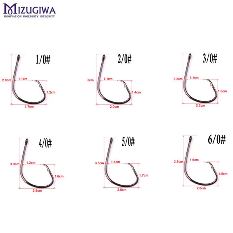 100 шт. круглый монопод легкий рыболовный крючок из высокоуглеродистой стали