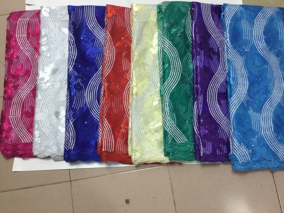 

2017 French Embroidered mesh lace Fabric teal color African Lace Fabric High Quality Guipure lace for Nigeria lace wedding PINK