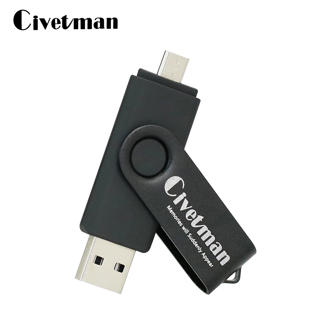 OTG Micro USB флэш накопитель металлический 8 ГБ 16 32 64 128 2 0 флешка для смартфона|USB