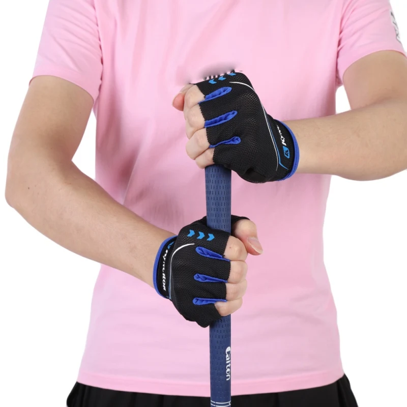 Велосипедные перчатки с открытыми пальцами дышащие велосипедные для спорта на