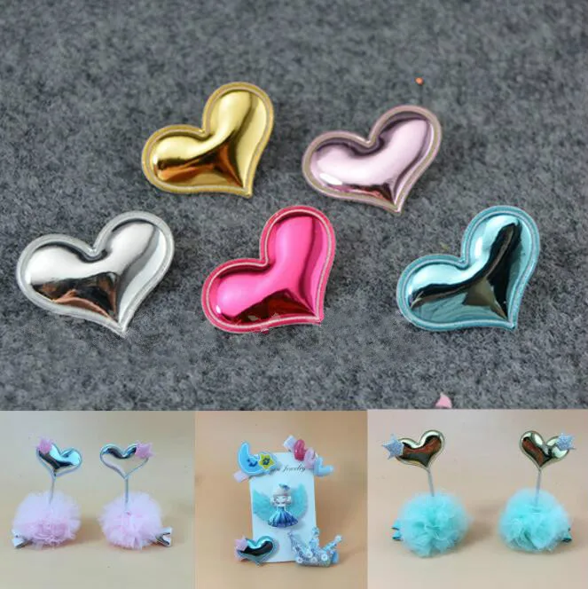 

10PCS Mix Color PU Patches Padded Heart Crown Star Shape Felt Garment Appliques For Decoration DIY Hair Accessories