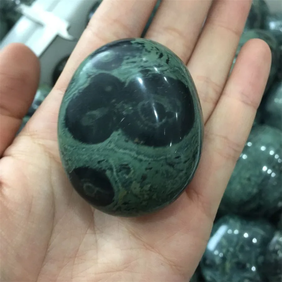 

1pcs natural peacockstone tumbled stone Palm reiki healing quartz crystal polished gem