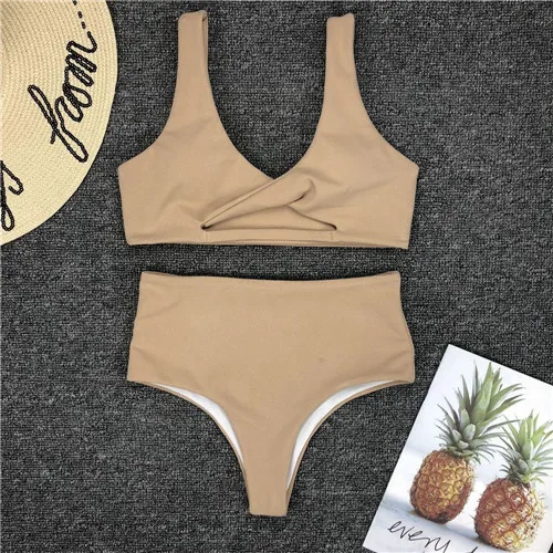 Бикини 2019 купальный костюм для женщин простой сексуальный купальник женский