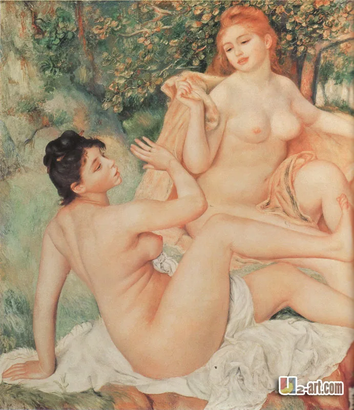 Женщина в купальнике от Auguste Renoir холст люди Печать тела Искусство для украшения