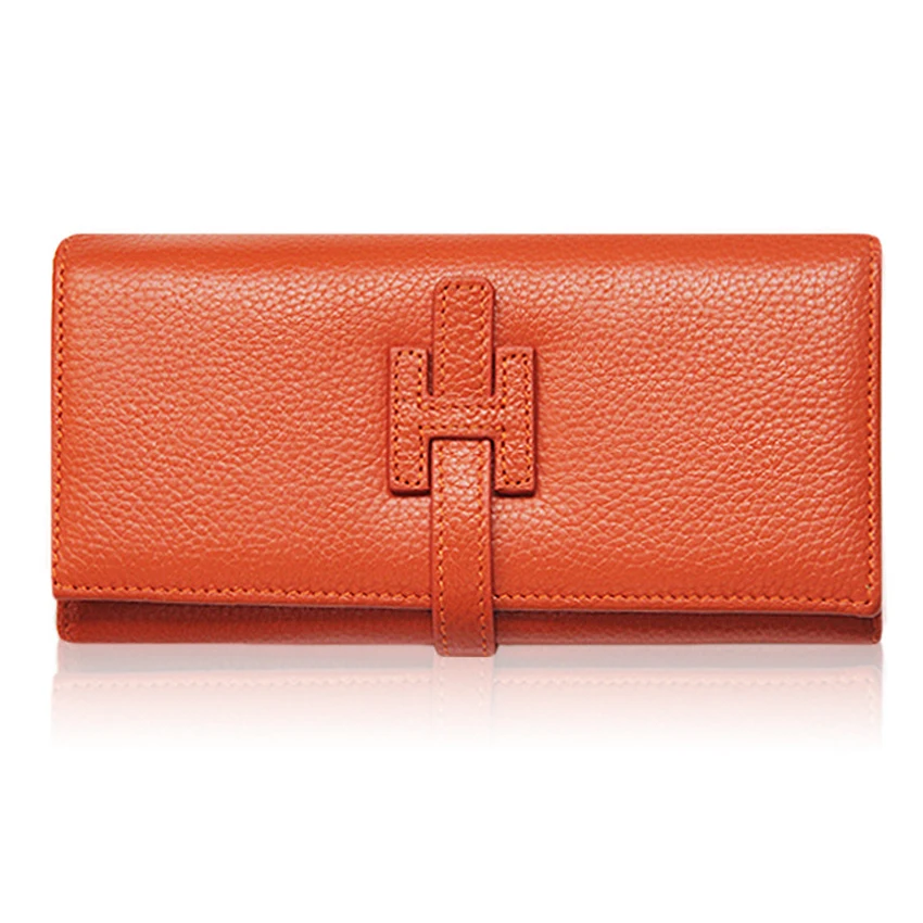 GENMEO Genuine Leather Wallets Women Clutch Money Bag Sexy Female Wallet Ladies Coin Purse with Card Holder Bolsa | Багаж и сумки
