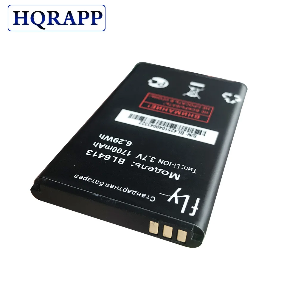 Аккумулятор BL6413 1700 мАч для FLY bl6413 ds116 DS116 + мобильный телефон|Аккумуляторы