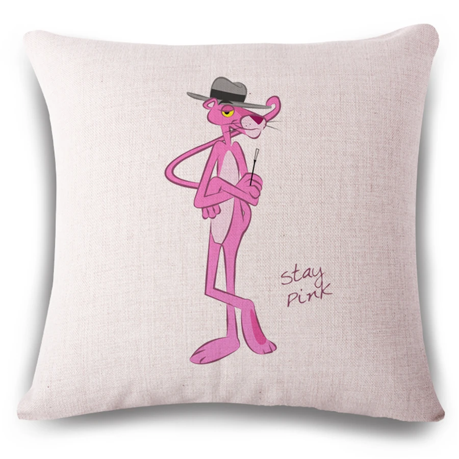 Розовая пантера модный мультяшный чехол для подушки домашний декор диван