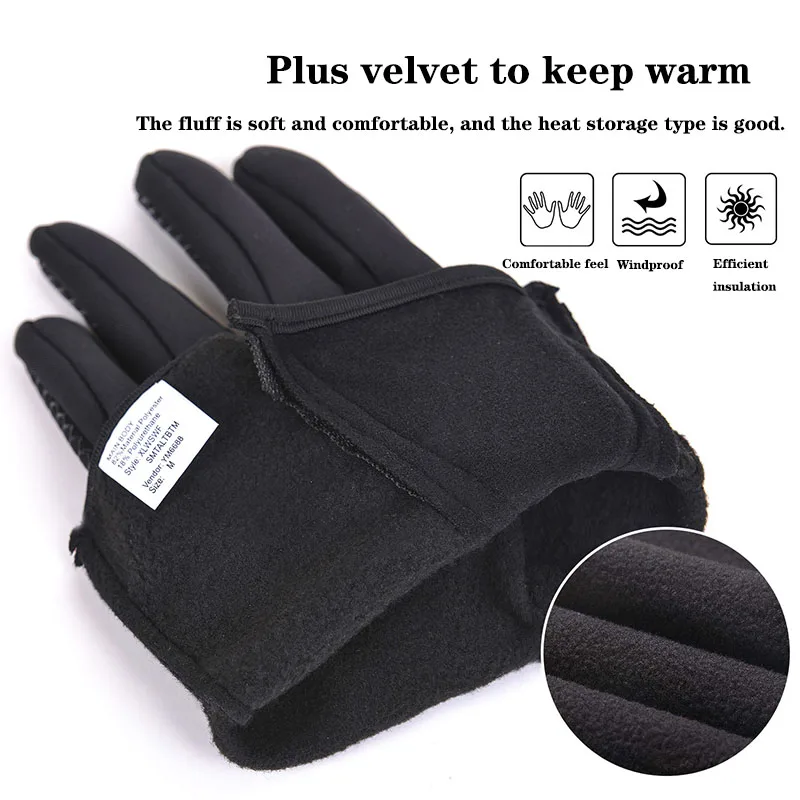 Новые зимние теплые перчатки с сенсорным экраном мужские лыжные для сноуборда