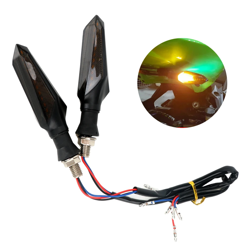 Указатели поворота LEEPEE для мотоцикла светодиодсветодиодный лампа с потоковой