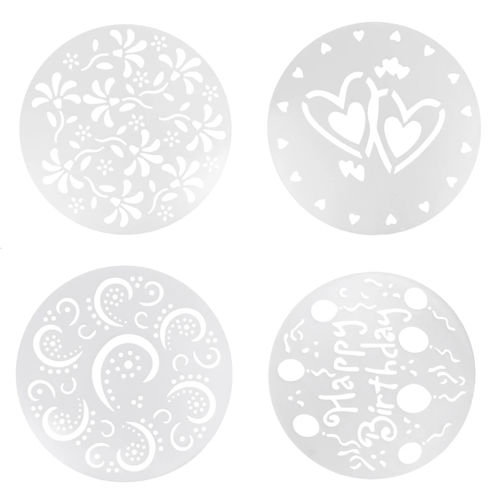 4 шт./компл. трафарет для пирога печенья инструменты выпечки пластиковые Шаблоны
