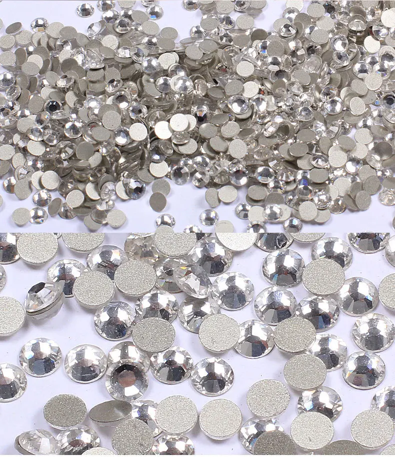 Лучший SS3 1440 шт./пакет с плоской задней частью Стразы для маникюра ab Клей На не