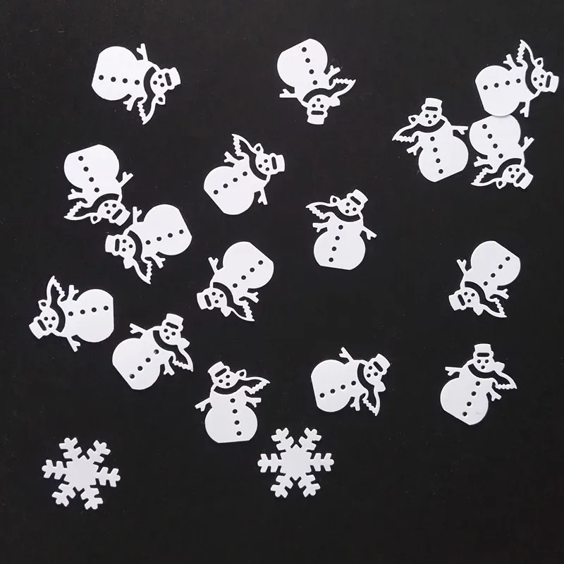 150 г Рождественский стол с замороженными блестками рассеиватели снеговика дня