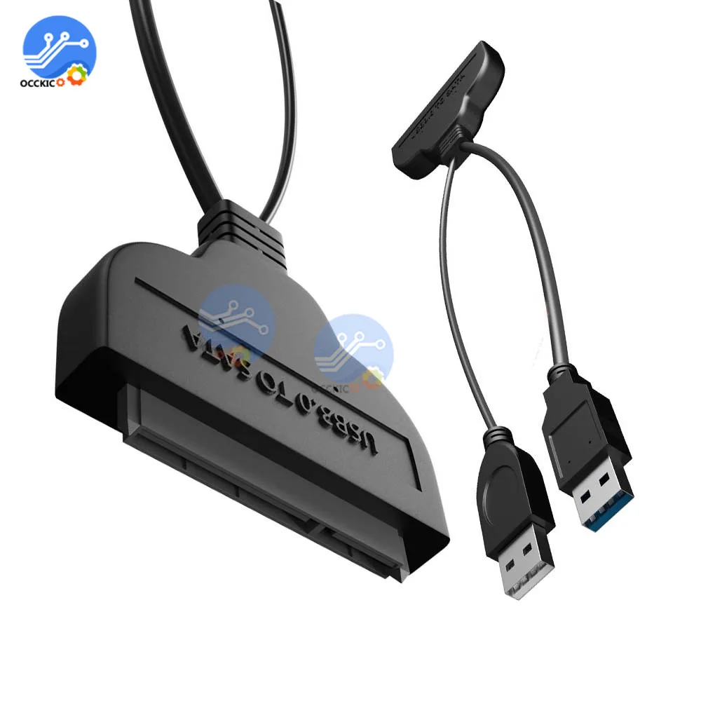 USB 3,0/USB 2,0 на SATA 22 Pin кабель для передачи данных адаптер до 5 Гбит/с Поддержка 2,5 дюймов внешний HDD SSD жесткий диск 22 Pin Data C