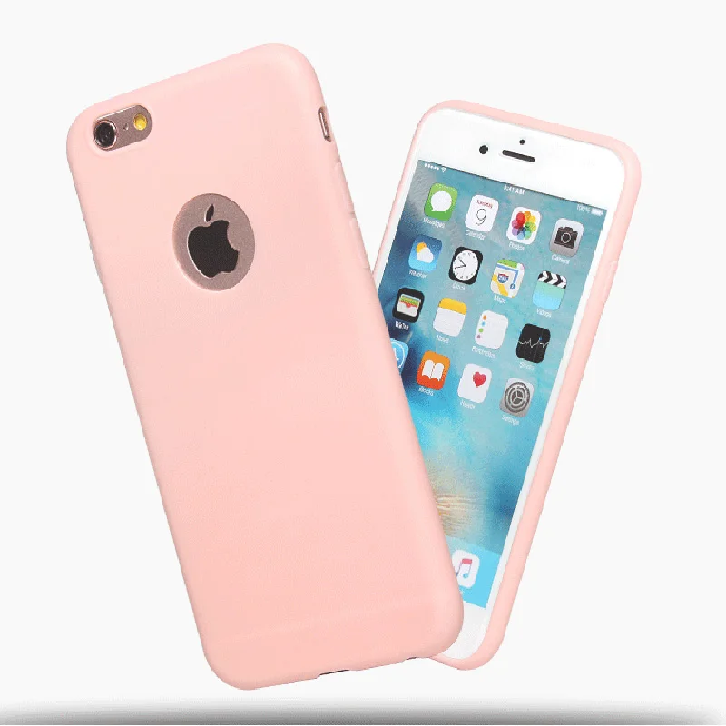 Чехол mousmi для iPhone 6 8 Plus X защитный силиконовый милый розовый мягкий чехол задней