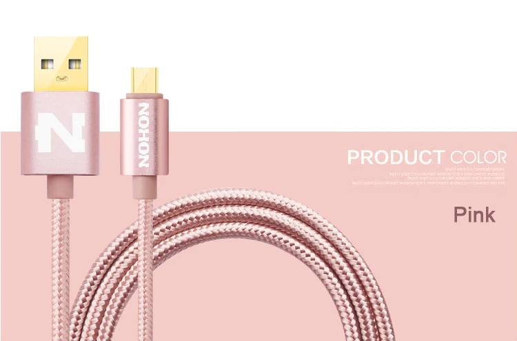 NOHON 3 м 2 м 1 м Micro USB кабель Быстрая зарядка Mirco USB кабели для samsung Xiaomi Android провод для зарядки мобильного телефона шнур для передачи данных