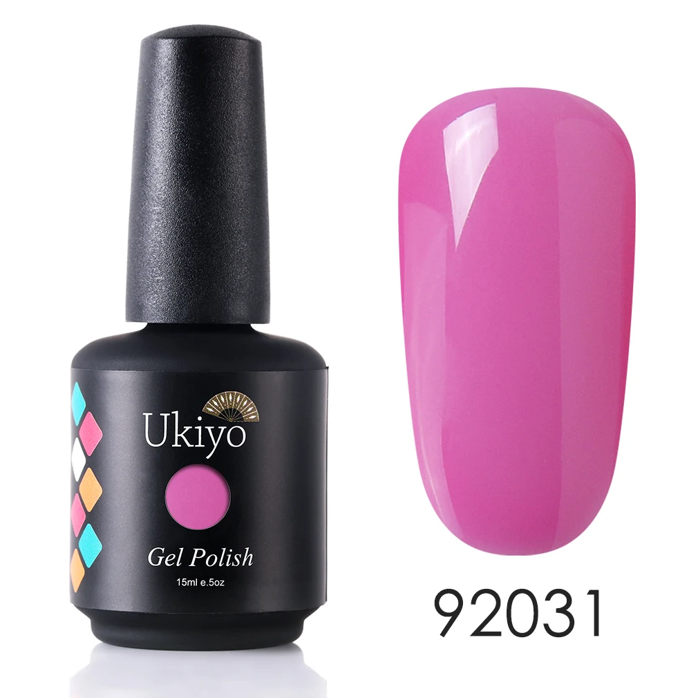 H92031 Ukiyo 15 мл Чистый Цвет Гель-лак для ногтей Vernis полуперманентный УФ-гель для ногтей впитывающий Гель-лак для ногтей - Цвет: H92031