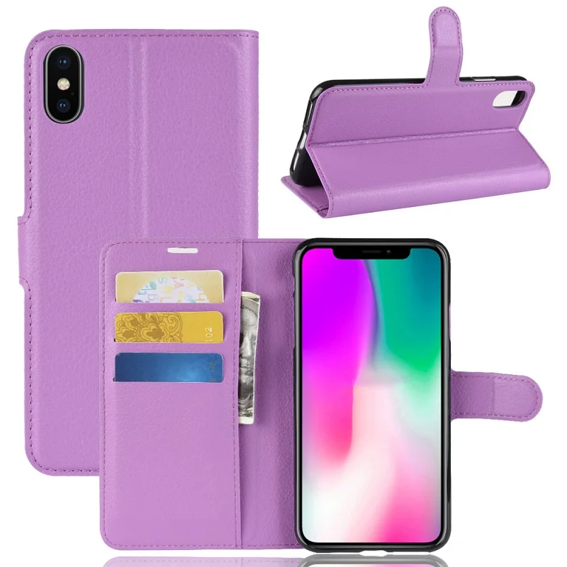 Чехол-книжка для iphone XR роскошный кожаный чехол-бумажник XS Max чехол с защитой от