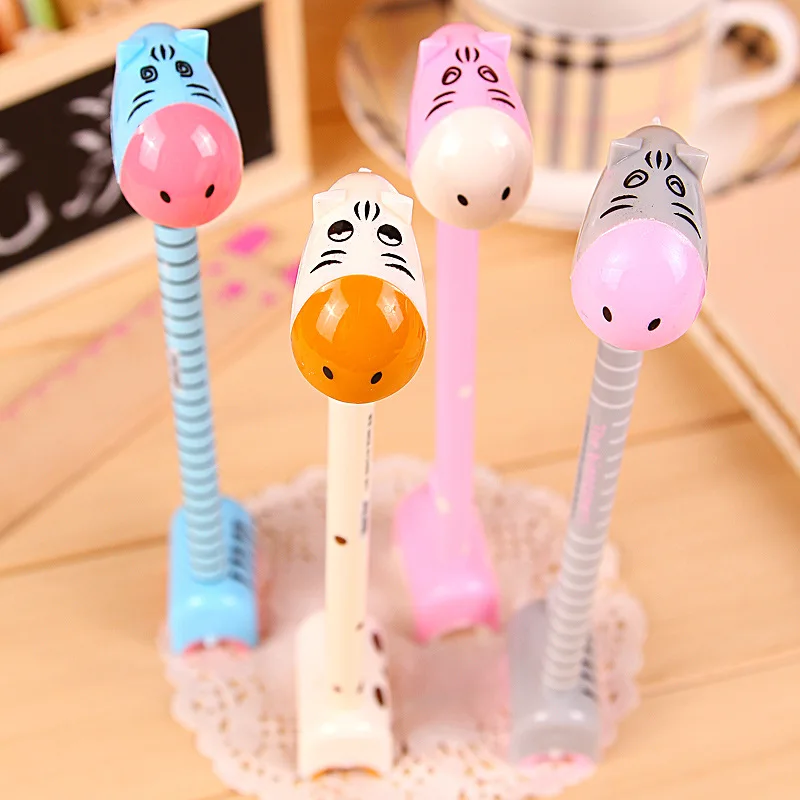 fountain pen kawaii school caneta stationery canetas special cute cartoon donkey gel fresh creative | Канцтовары для офиса и