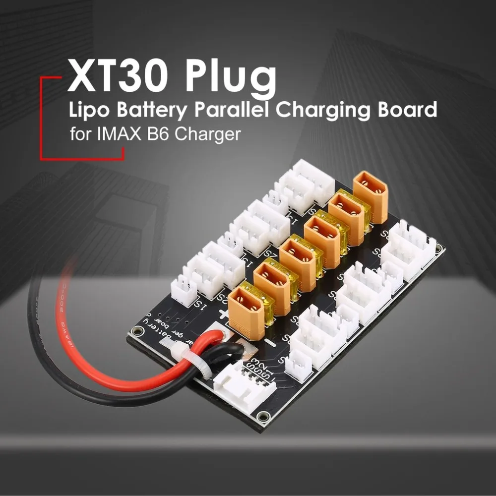 XT30 6 упаковок 1 S 3 20A Plug литий полимерный аккумулятор параллельный зарядная плата
