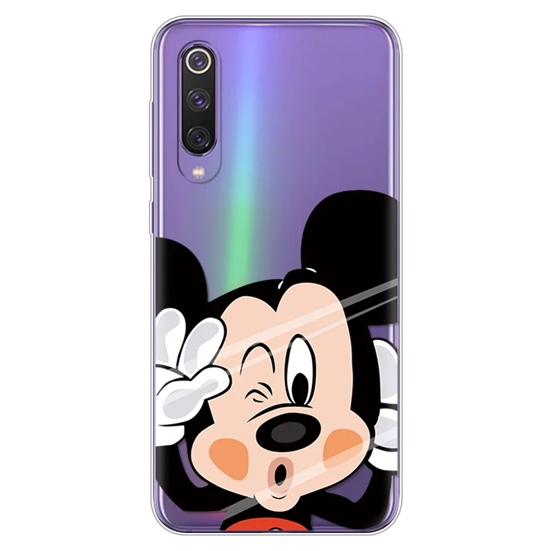 miqi Мультяшный чехол для телефона s для Coque Xiaomi Mi 9 прозрачный милый подарок для пары Мягкая силиконовая задняя накладка из ТПУ чехол для Xiaomi Mi 9 SE чехол Capa - Цвет: miqi
