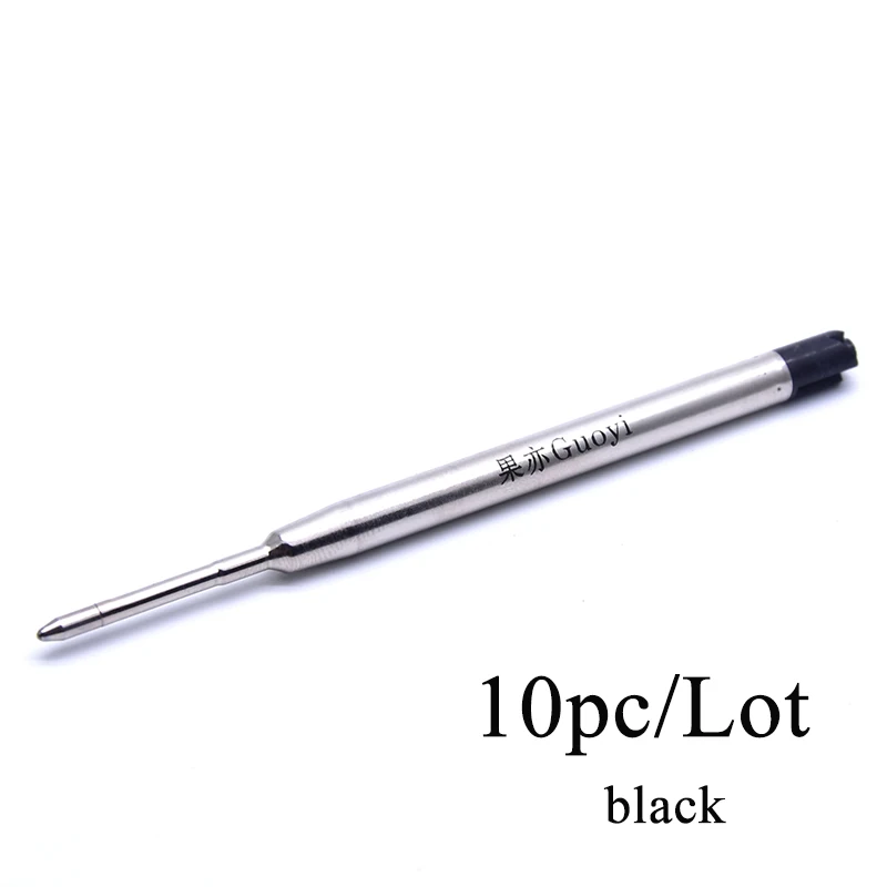 Black Guoyi D099 шариковая ручка, заправка, 10 шт./лот, новинка, для школы, офиса, канцелярский подарок; ручка, для отелей, бизнес, длина письма, 700 м, ручка - Цвет графита: Black