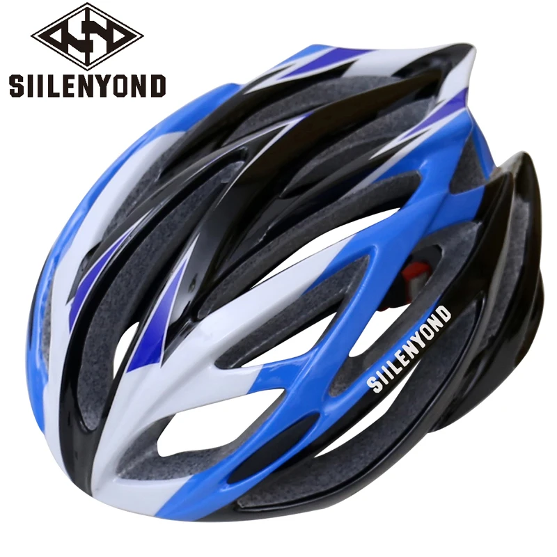 SIILENYOND Ultraligh EPS, для взрослых, для гонок, шоссейные велосипедные шлемы, велосипедный шлем, цельный, литой, MTB, велосипедный шлем, Bicicleta, Ciclismo - Цвет: Синий