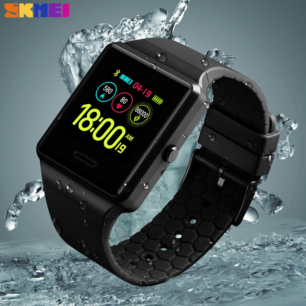 SKMEI Цифровые Bluetooth умные часы для женщин спортивный шагомер калорий Фитнес