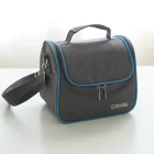 Сумка для ланча, новая модная Высококачественная серая-синяя Минималистичная термоизолированная сумка для еды, повседневный дорожный Ланч-бокс Тепловая сумка для пикника