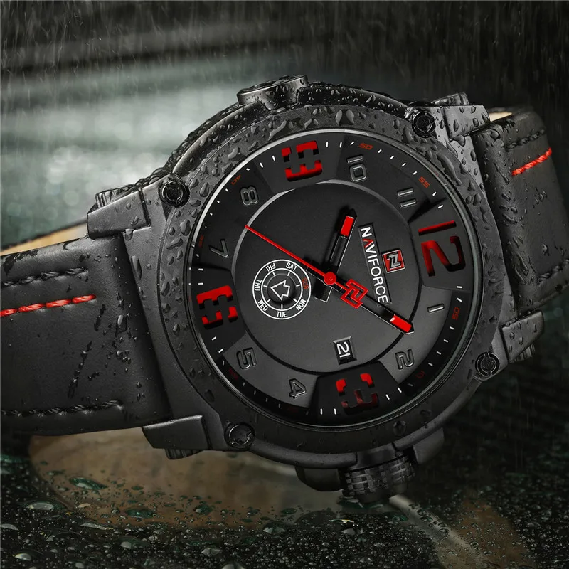 Relogio Masculino NAVIFORCE мужские часы спортивные водонепроницаемые военные армейские