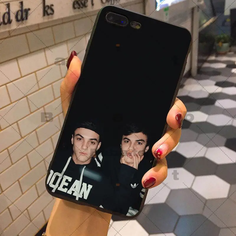Силиконовый чехол для мобильных телефонов iPhone XS Dolan Twins мягкий силиконовый 5 5S 6 7