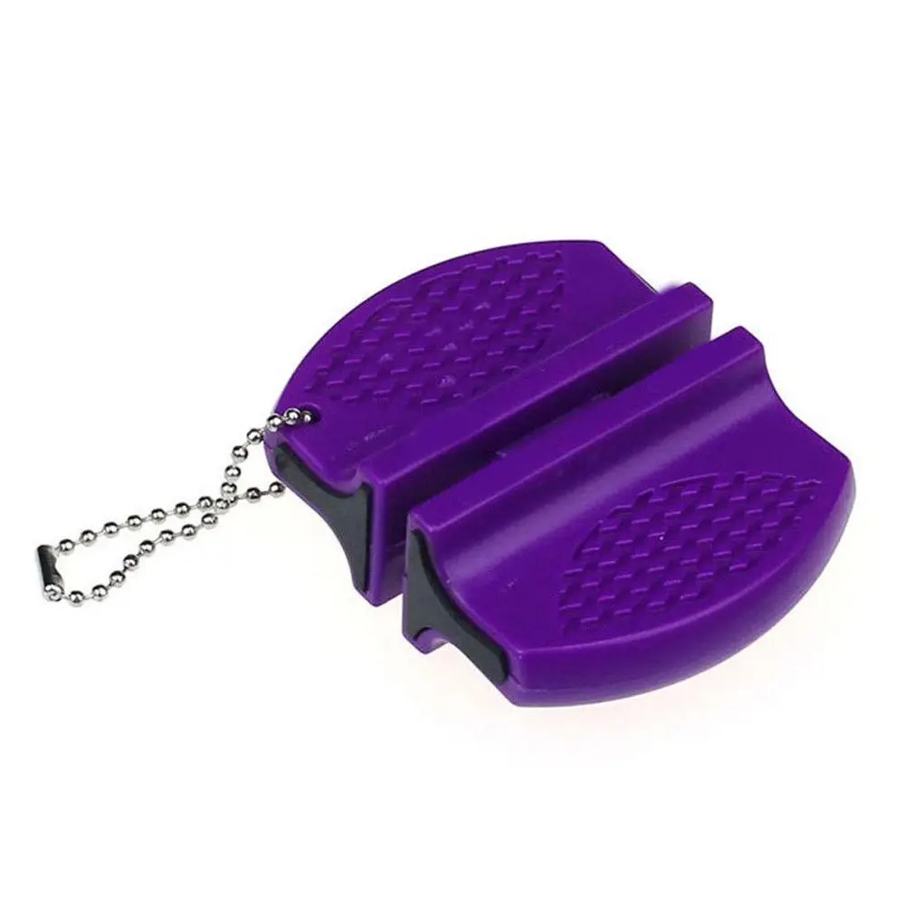 Мини точилка для ножей из вольфрамовой стали 4 цвета двухступенчатая аксессуары