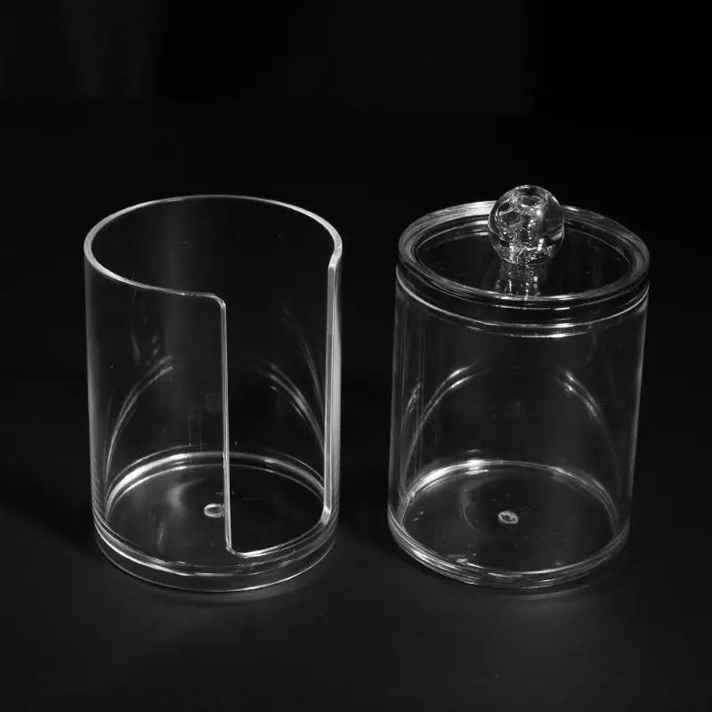 Двухслойный пластиковый портативный круглый контейнер, коробка для хранения ватных палочек, чехол-органайзер для дома, конфетные ватные палочки, маленькие товары для хранения