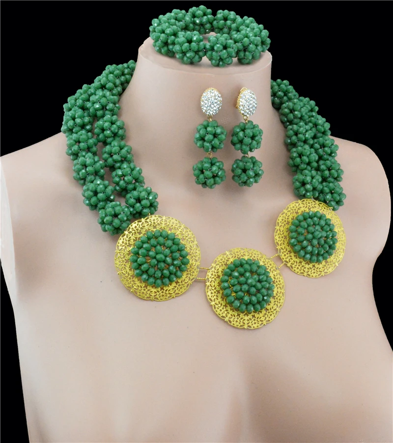 2016 Смарт нигерийские Свадебные африканские Бусины Ювелирные наборы костюм