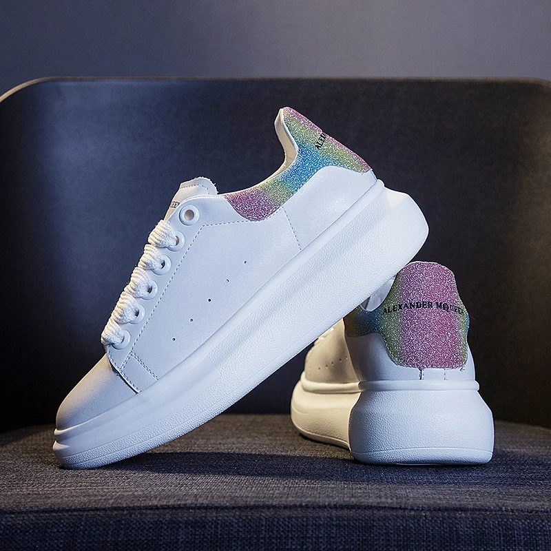 2019 mc queen женские маленький белый отражающий обувь Женская balenciaca кроссовки на