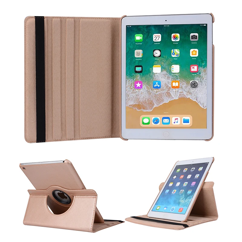 360 градусов вращения чехол для Apple iPad 2/3/4 Флип Кожа PU Стенд Смарт 2 3 4 таблетки