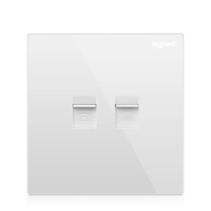 Высококачественная большая панель компьютерная и телефонная розетка 86 типа