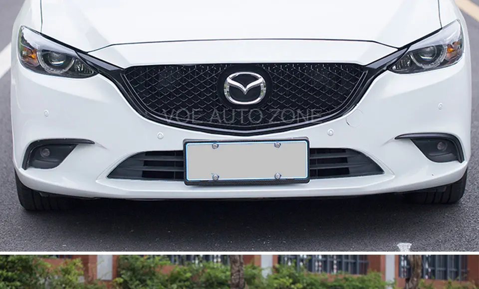 Atenza ABS пластик черный глянец переднего бампера гонки гриль решетка для Mazda Atenza 6 M6