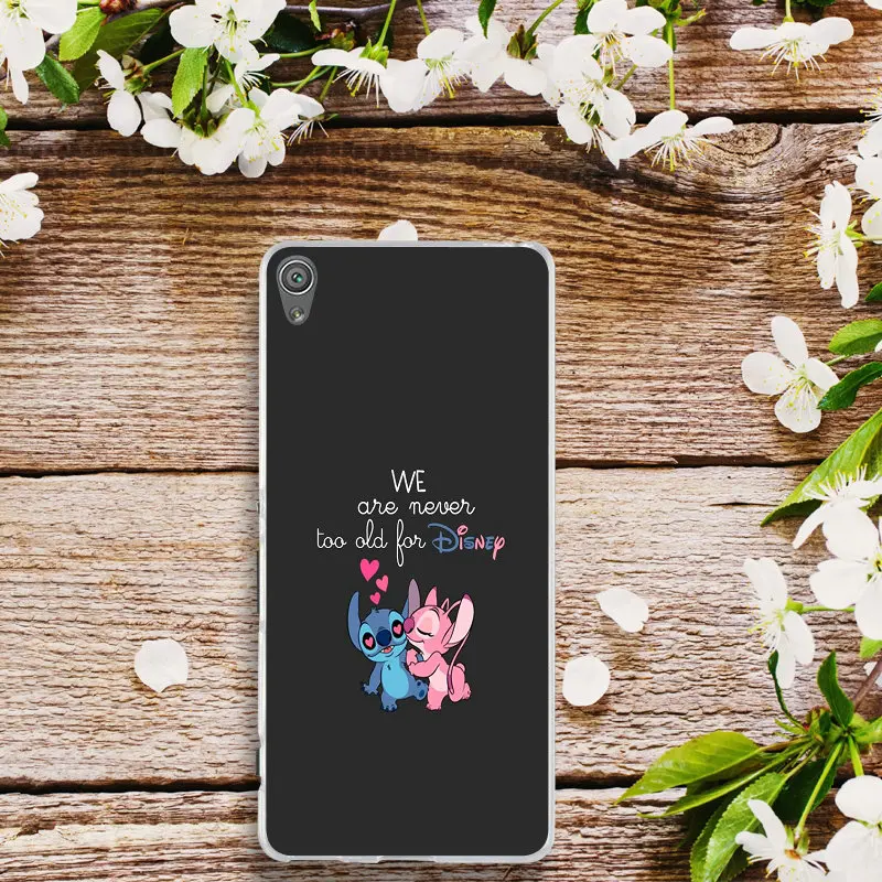Для sony Xperia E3 E5 T3 M2 M4 M5 XA XZ Z Z1 Z2 Z3 Z4 Z5 Компактный Мягкий чехол для телефона Lilo and Stitch Ohana Sweety Stitch