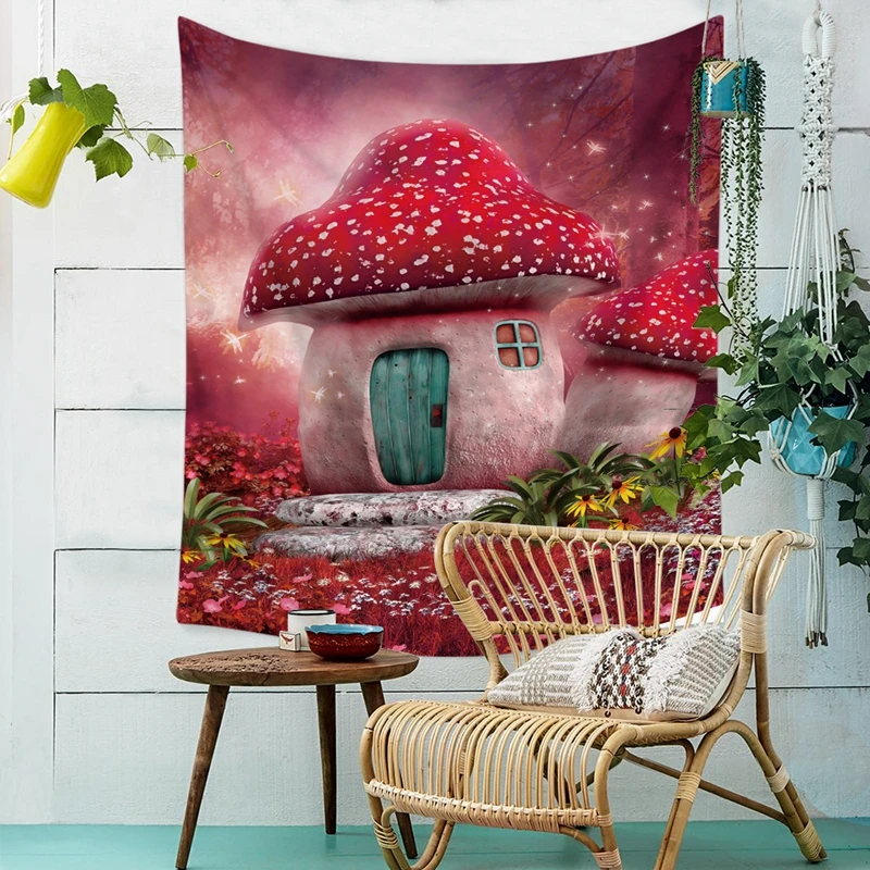 Boho Hippie 4 Sizes Wall Tapestry Colorful Tree Printed Wall Hanging for Bedroom High Quality Polyester Tapestries Home Decor